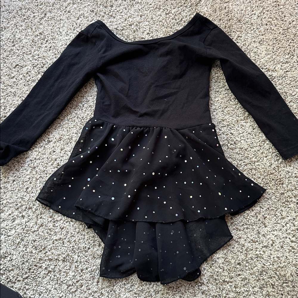 Charming Black Kids Ballet Dress size 110